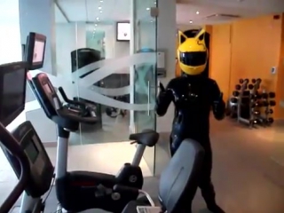celty durarara cosplay workout latex catsuit 18