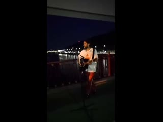 07/18/2019 | jared sings songs on a bridge in kyiv, ukraine