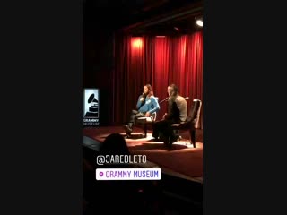 25 10 2018 • events | public talk with jared leto | grammy museum | los angeles, usa