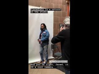 04/27/2019 • jared at the photo shoot for "vulture"