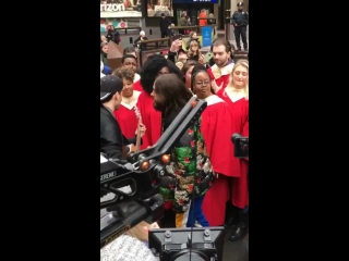 spontaneous walkonwater singalong with @jaredleto at madisonsquaregarden marsacrossamerica america