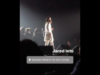 jared's speech | musicares | 01/26/2018, new york, usa