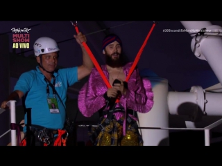 30 seconds to mars | rock in rio 2017 | jared flies over the crowd